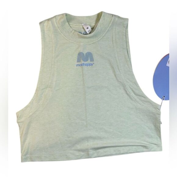 NWT Madhappy x Lululemon Women’s Mint Green “All Yours Crop Tank” Top - Size 2 - Picture 9 of 13